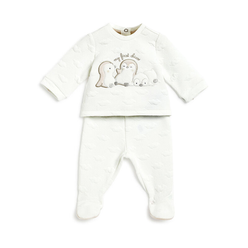Infants Bronze Applique Sweater with Leggings image number 0